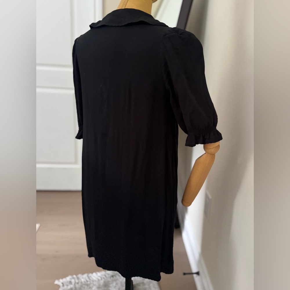 ARITZIA WILFRED Poppins Black Button Up Dress (S) - Picture 3 of 8